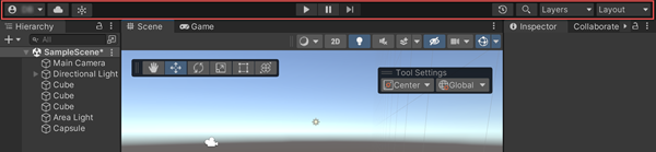 ～Unity Working in Unity Toolbar ツールバー～